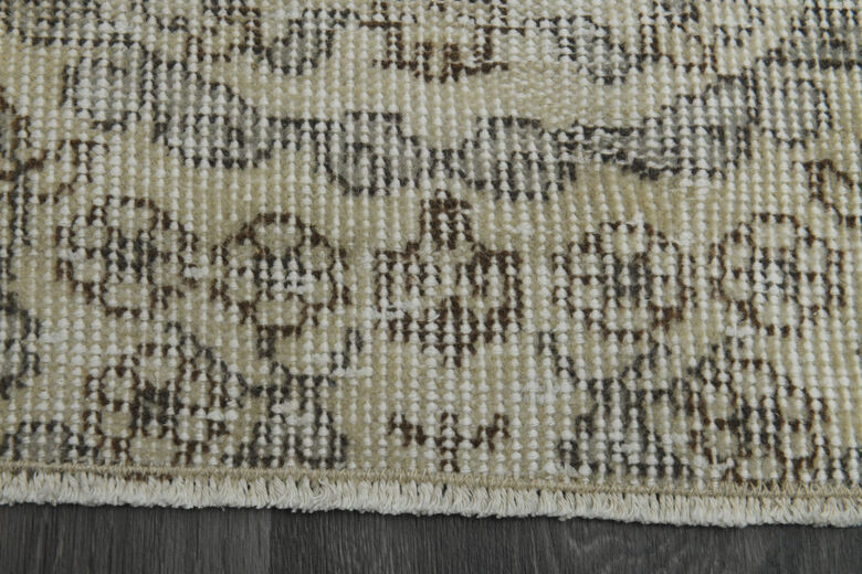 Beige Brown Handmade Anatolian Rug
