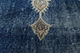 Faded Blue Brown Turkish Anatolian Rug - Thumbnail