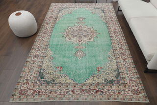 Multicolor Handmade Vintage Rug - Thumbnail