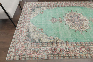 Multicolor Handmade Vintage Anatolian Rug - Thumbnail
