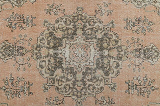 Vintage Orange Brown Anatolian Rug - Thumbnail