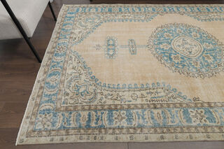 Blue Brown Handmade Rug - Thumbnail