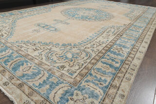 Blue Brown Handmade Rug - Thumbnail