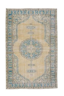 Blue Brown Handmade Rug - Thumbnail