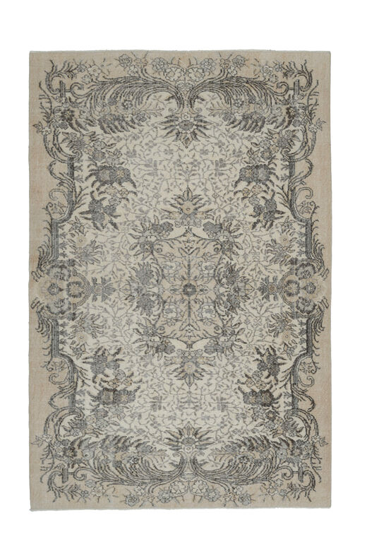 Vintage Floral Area Anatolian Rug