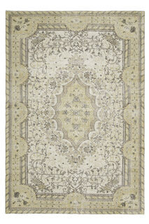 Handmade Beige Turkish Rug - Thumbnail