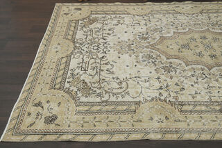 Handmade Beige Turkish Anatolian Rug - Thumbnail