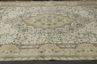 Handmade Beige Turkish Anatolian Rug - Thumbnail