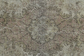 Purple Handmade Vintage Anatolian Rug - Thumbnail