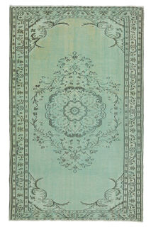 Green Oriental Area Anatolian Rug - Thumbnail