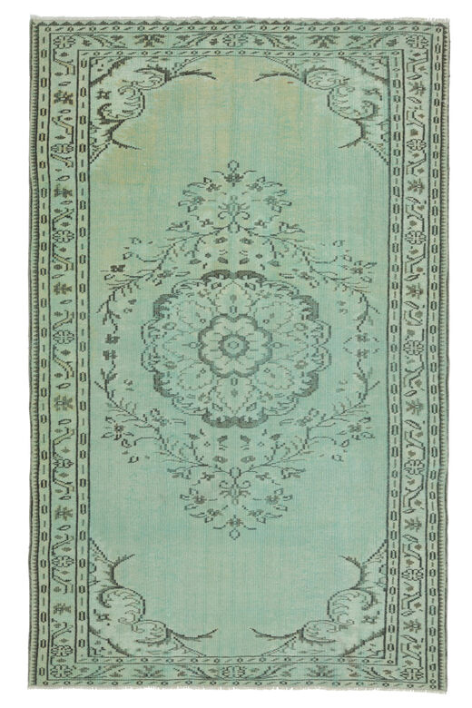 Green Oriental Area Anatolian Rug