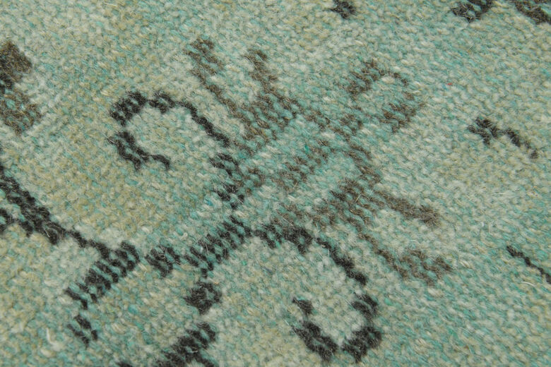 Green Oriental Area Anatolian Rug