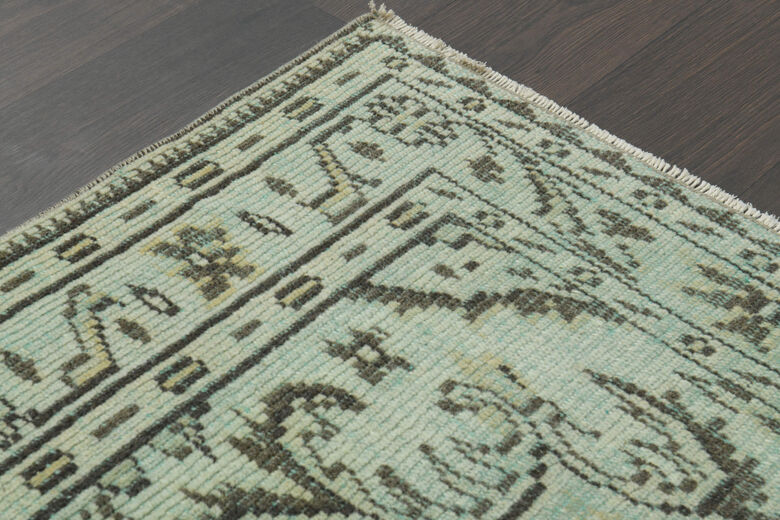 Green Oriental Area Anatolian Rug