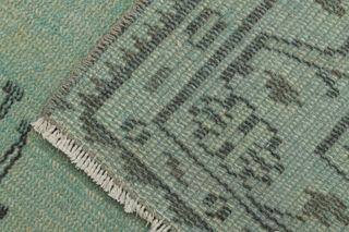 Green Oriental Area Anatolian Rug - Thumbnail