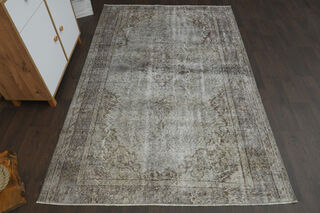 Handmade Vintage Large Area Rug - Thumbnail