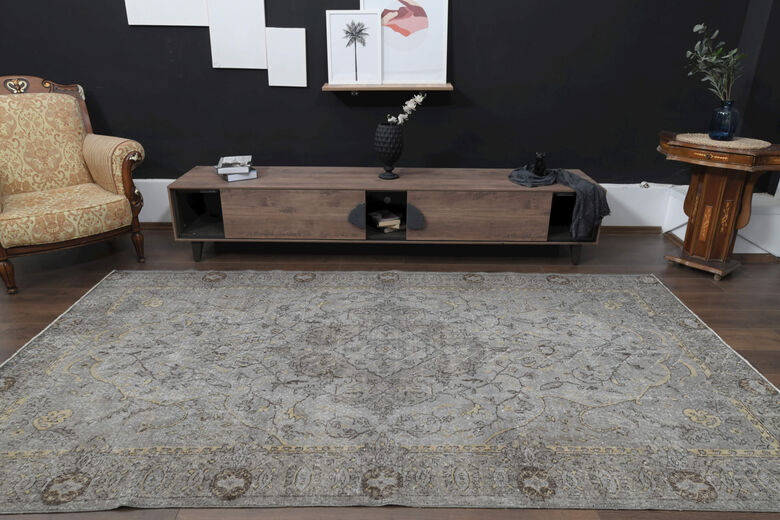 Turkish Anatolian Vintage Wool Rug