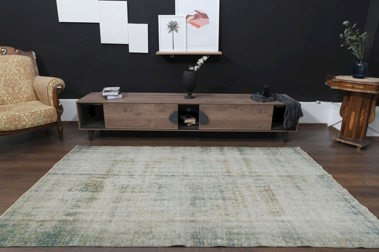 Faded Antique Anatolian Rug