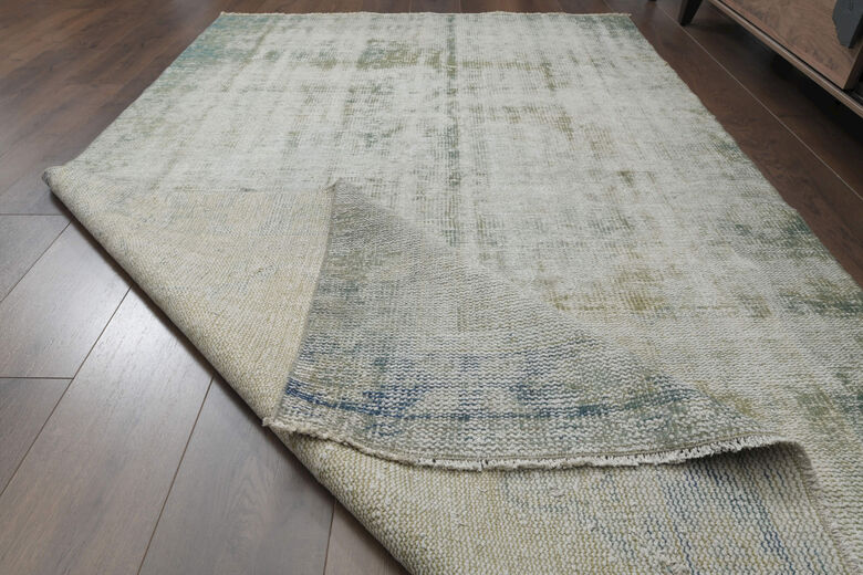 Faded Antique Anatolian Rug