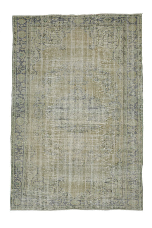 Vintage Distressed Anatolian Area Rug