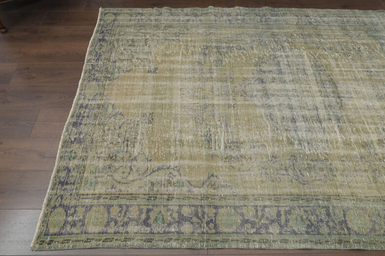 Vintage Distressed Anatolian Area Rug
