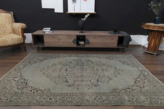 Handmade Vintage Oriental Anatolian Rug - Thumbnail