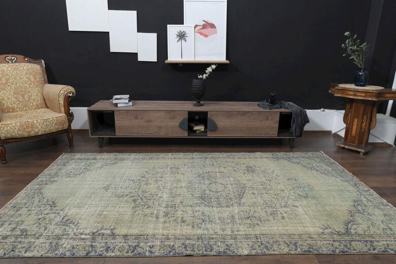 Vintage Turkish Area Anatolian Rug