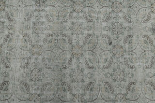 Floral Handmade Vintage Large Rug - Thumbnail