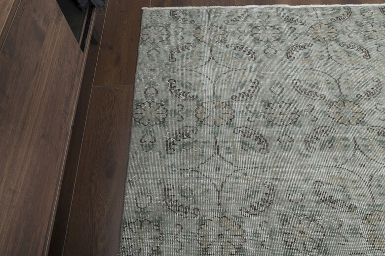 Floral Handmade Vintage Large Rug