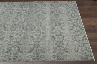 Floral Handmade Vintage Large Rug - Thumbnail