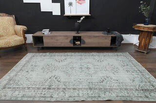 Handmade Vintage Large Area Rug - Thumbnail