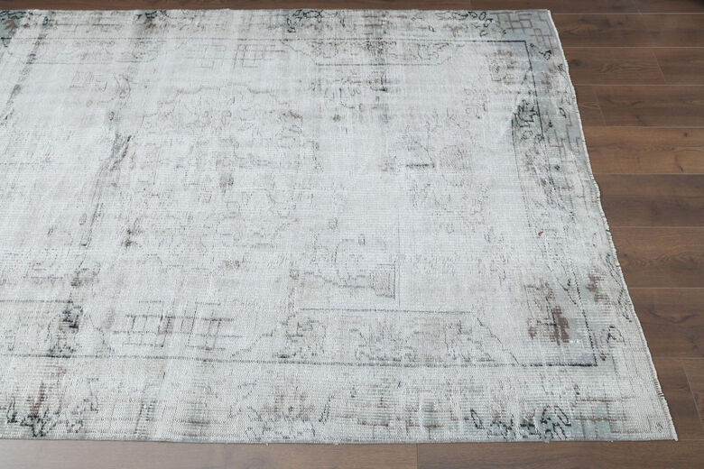 Antique Distressed Area Anatolian Rug
