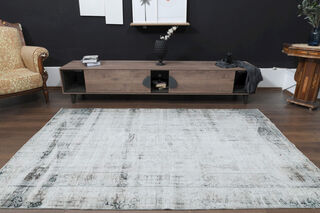 Antique Distressed Area Anatolian Rug - Thumbnail