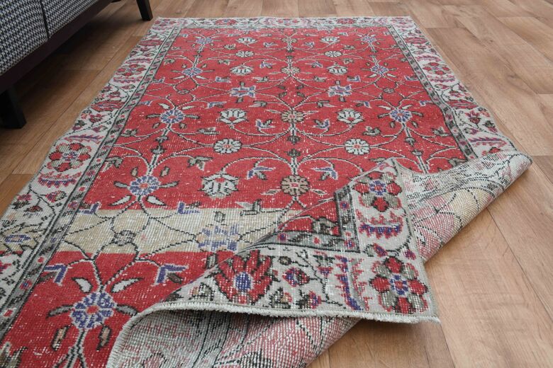 Scarlett Floral Vintage Area Hereke Rug