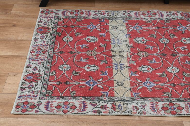Scarlett Floral Vintage Area Hereke Rug