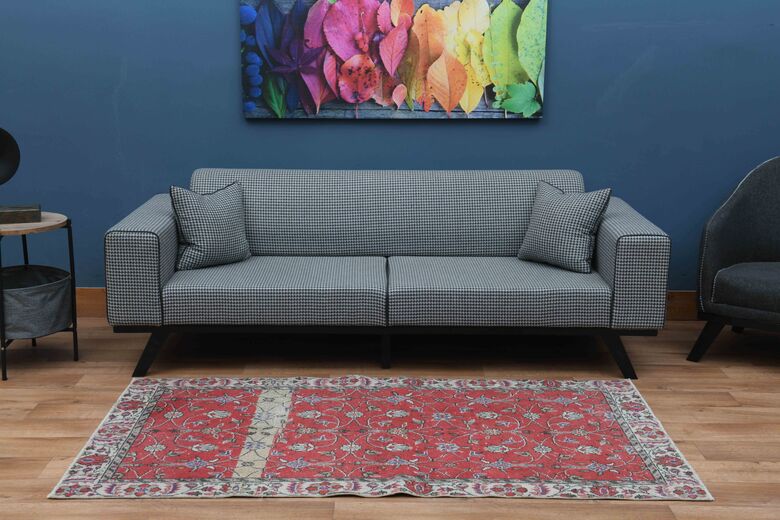 Scarlett Floral Vintage Area Hereke Rug