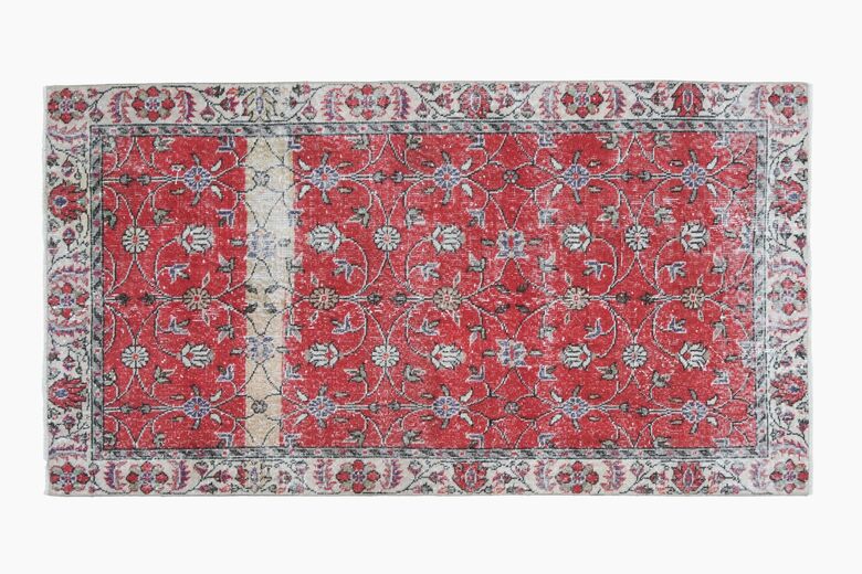 Scarlett Floral Vintage Area Hereke Rug