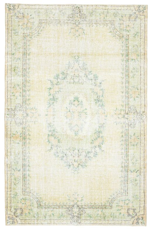 Circlet - Moss Green Vintage Oushak Carpet