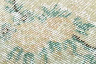 Circlet - Moss Green Vintage Oushak Carpet - Thumbnail