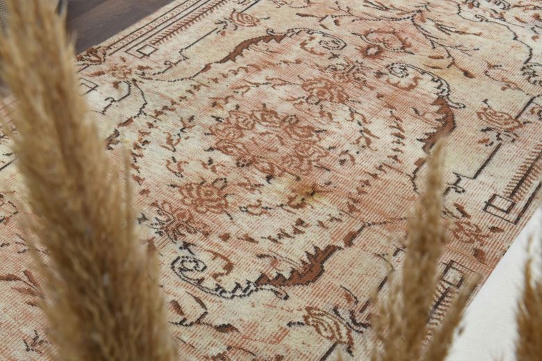 Tiger - One-of-a-kind Vintage Oushak Handmade Rug