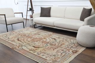 Tiger - One-of-a-kind Vintage Oushak Handmade Rug - Thumbnail