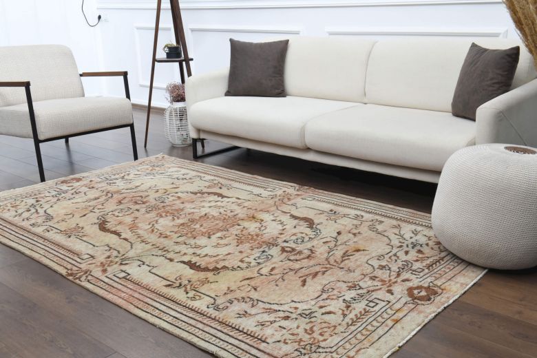 Tiger - One-of-a-kind Vintage Oushak Handmade Rug