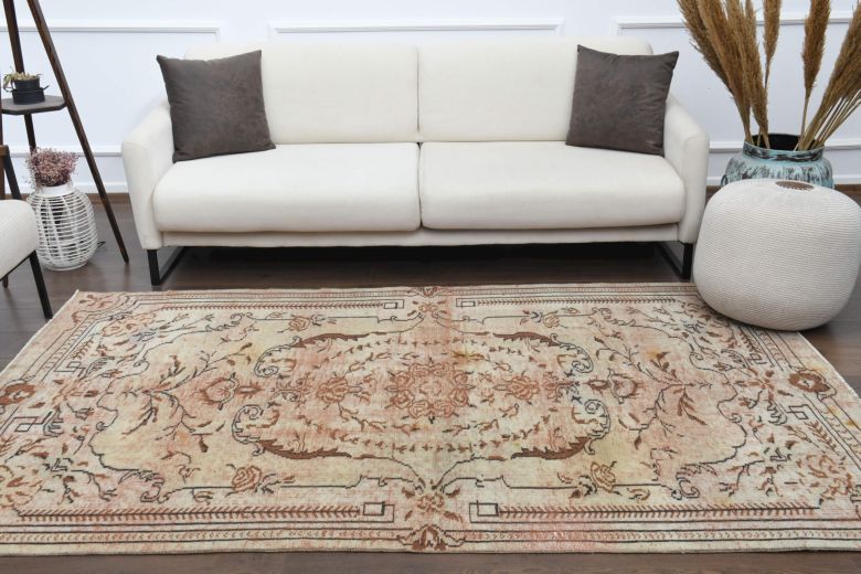 Tiger - One-of-a-kind Vintage Oushak Handmade Rug