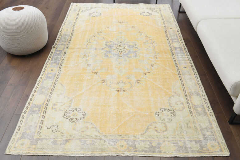 1960′s - Handmade Wool Area Anatolian Rug