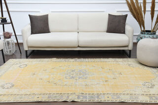 1960′s - Handmade Wool Area Anatolian Rug - Thumbnail
