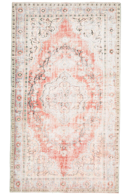 6x10 Feet - Distressed Vintage Area Rug