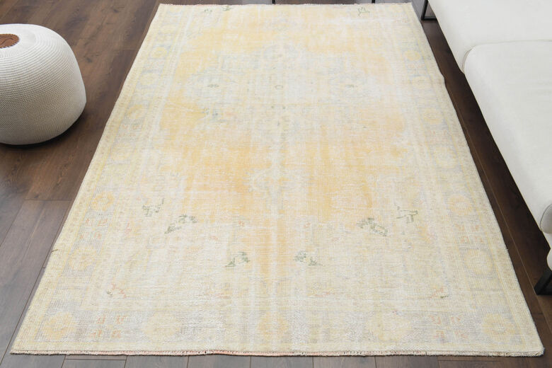 Antique Anatolian Wool Area Rug