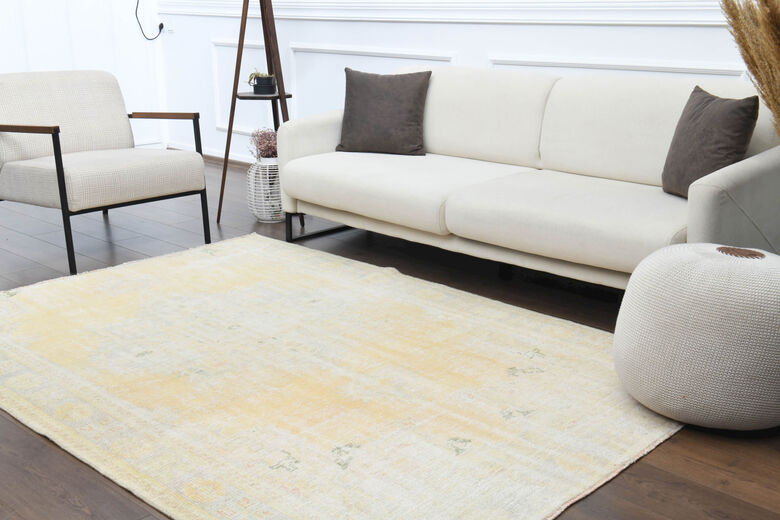 Antique Anatolian Wool Area Rug