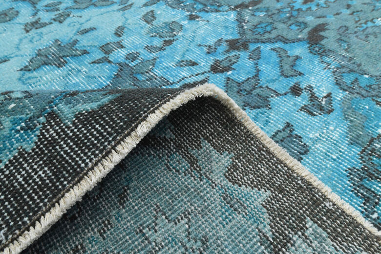 Blue Pattern Area Rug