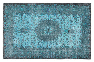 Blue Pattern Area Rug - Thumbnail