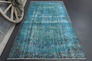 Sea Blue Vintage Rug - Thumbnail